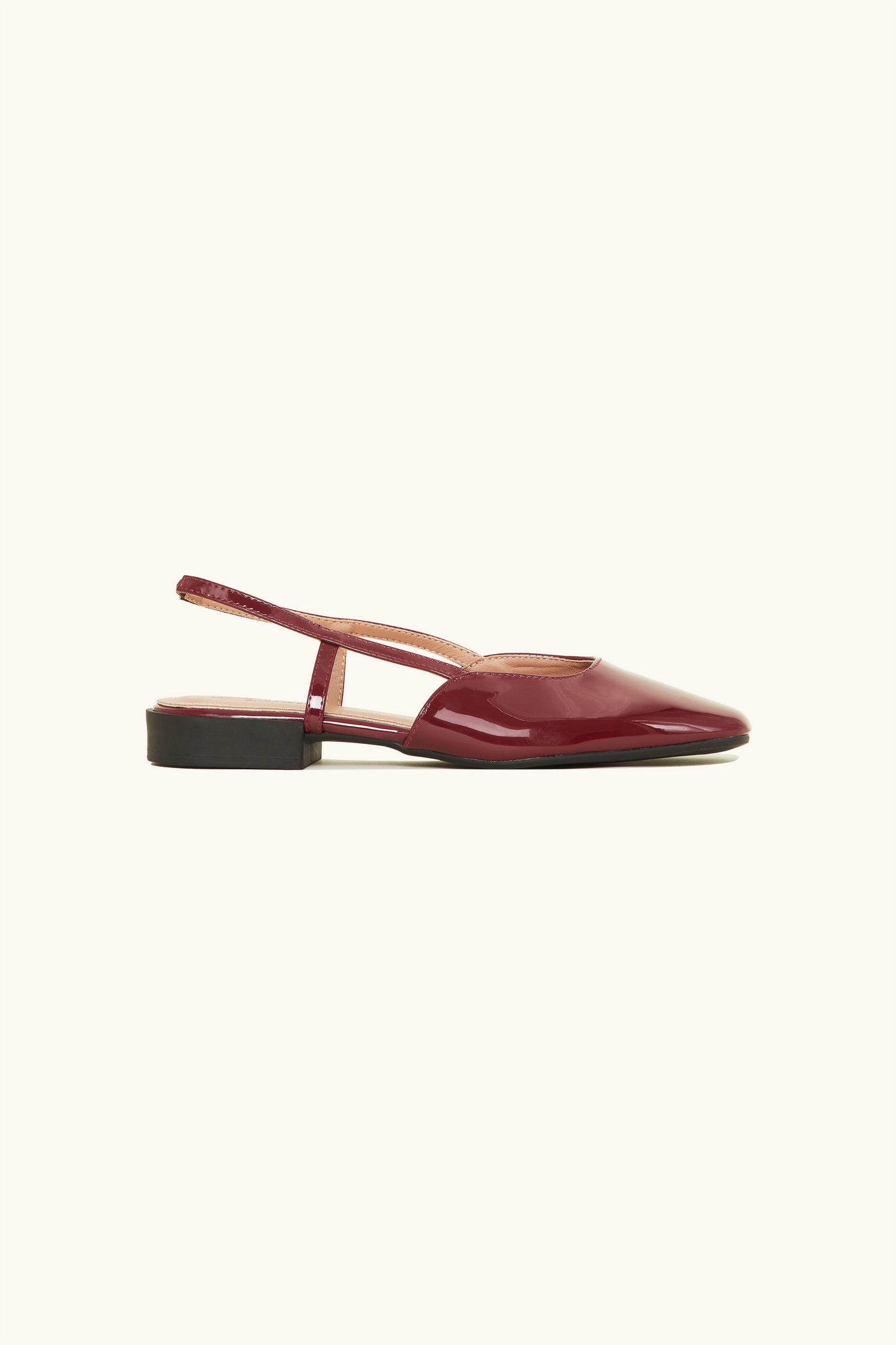 Slingback vernies bordeaux