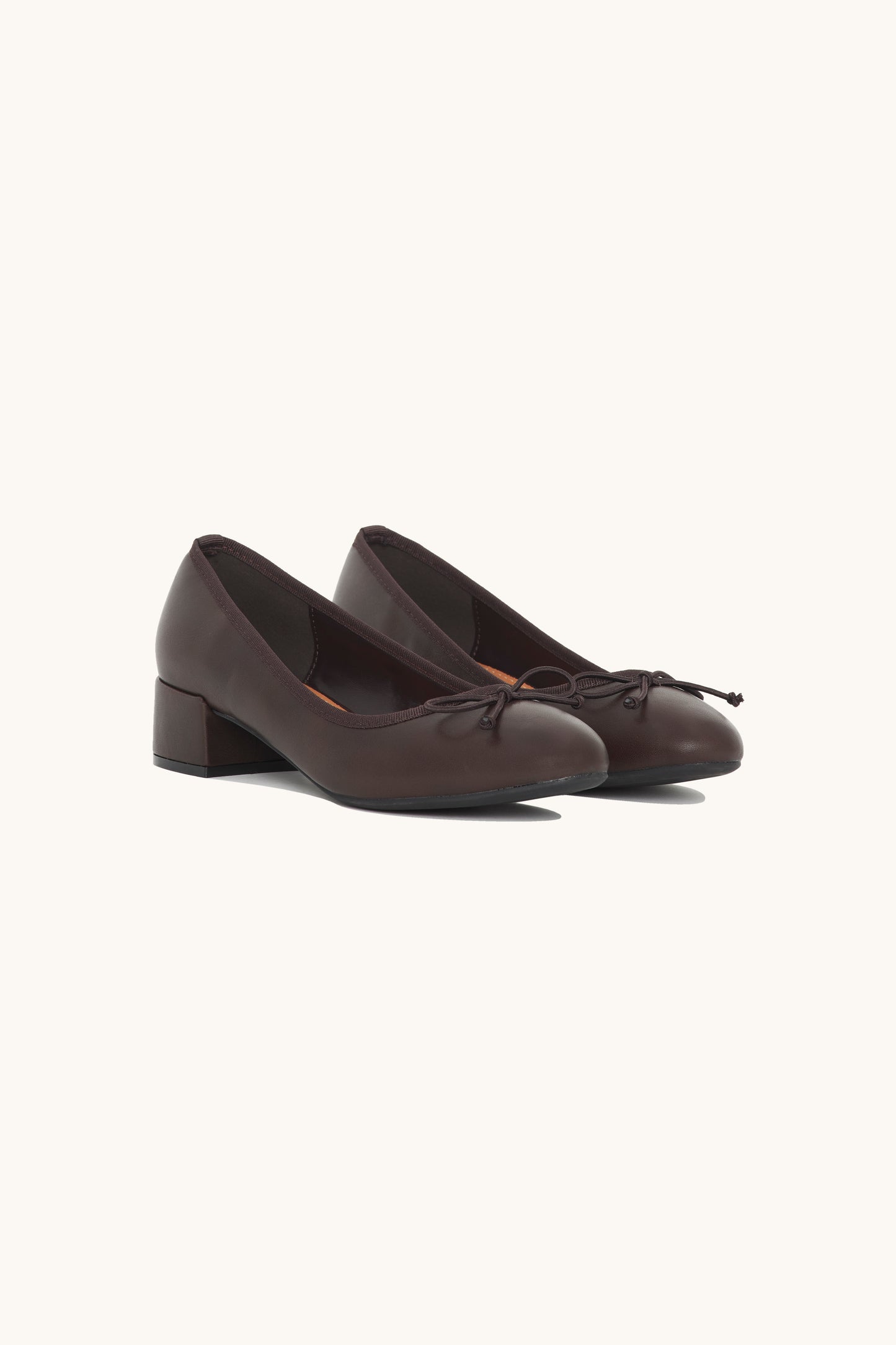 Ballerines à talons Marrons