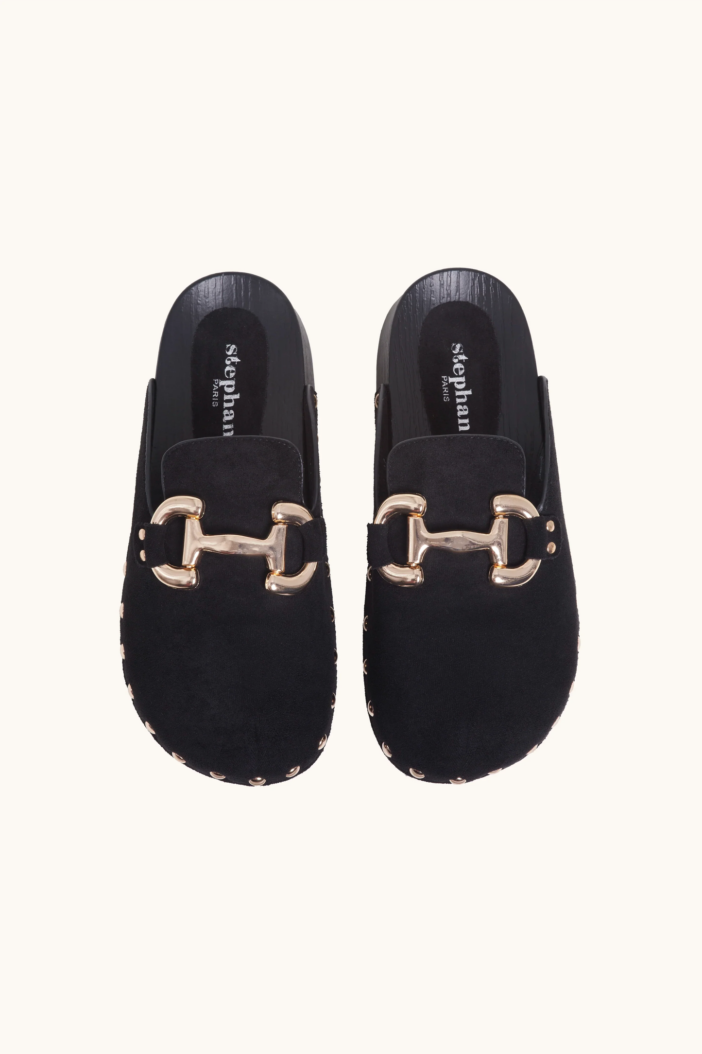 Hittadds mules with black golden loop