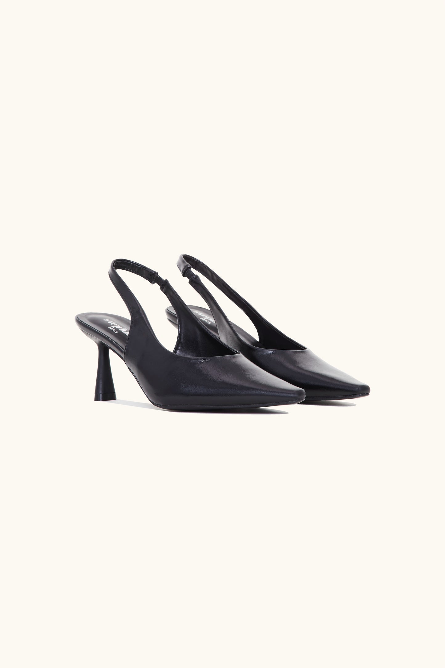 Black -pointed Slingback Slingback Pumps