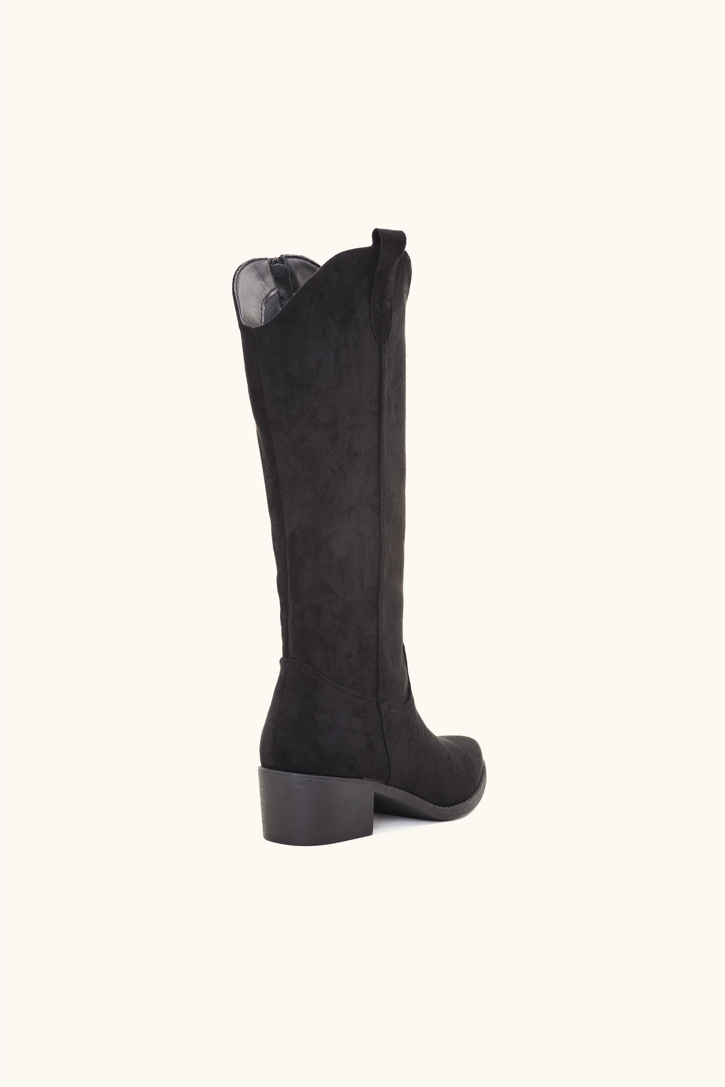 Santiags western en suédine noir