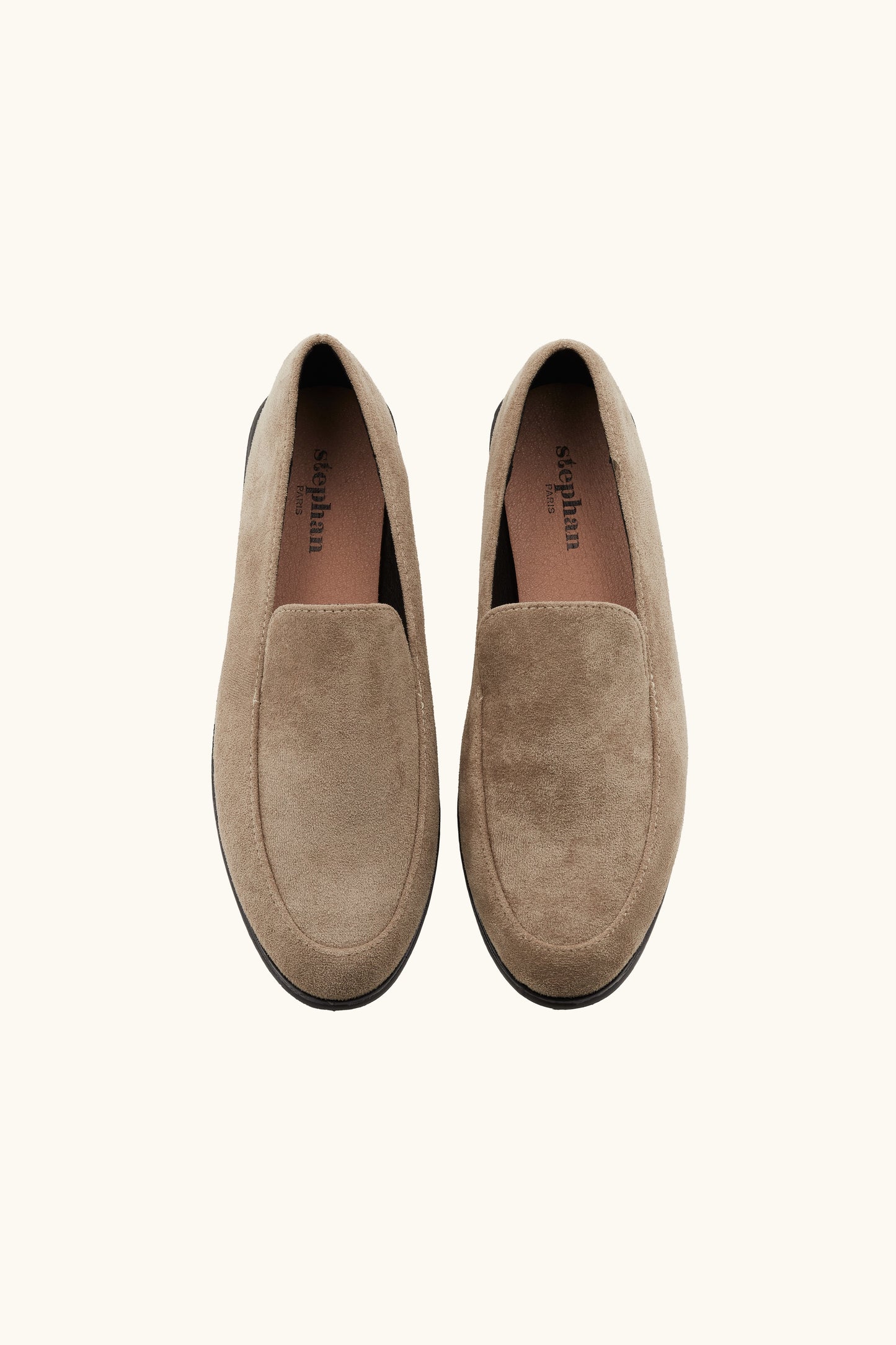 Mocassins soft en suédine khaki