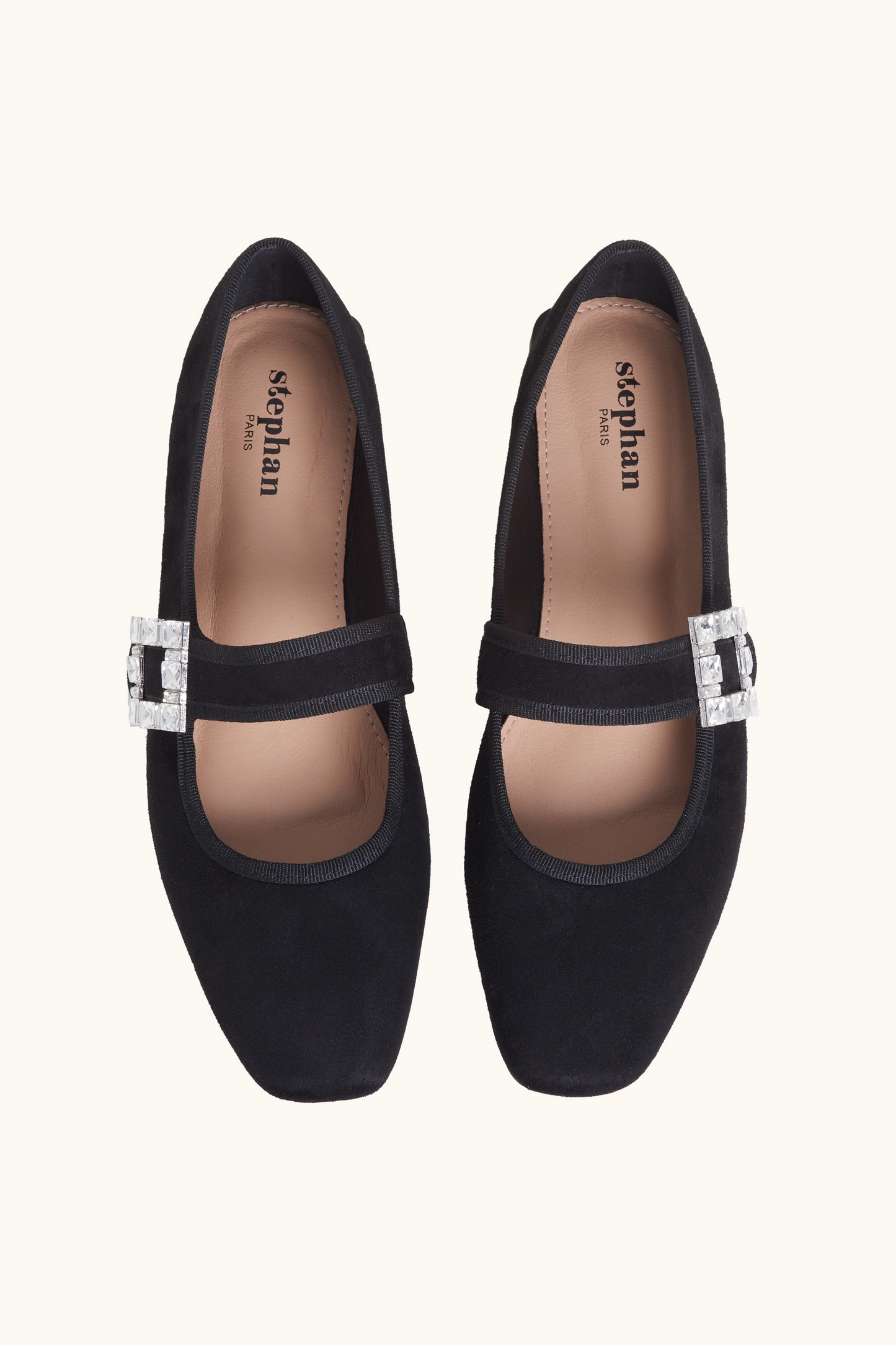 Ballets with black rhinestones