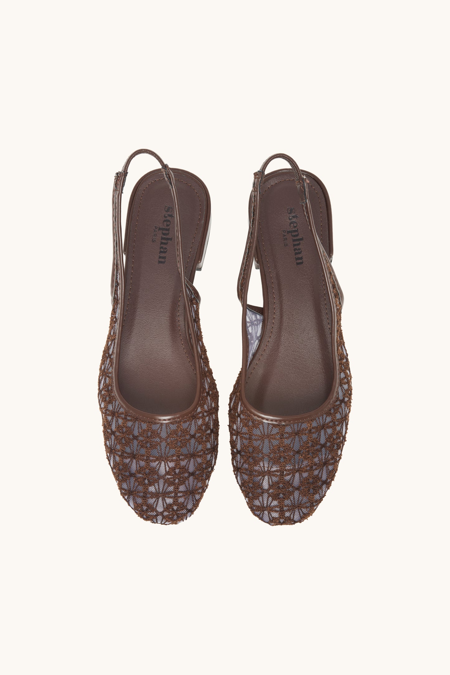 Ballerines slingback en dentelle Lily