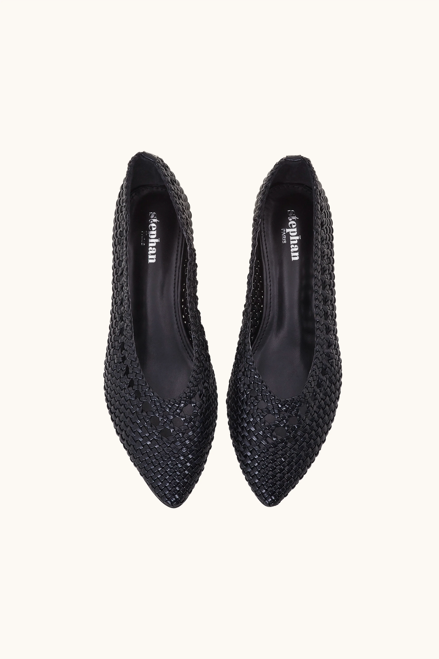 Ballerines tressées noires