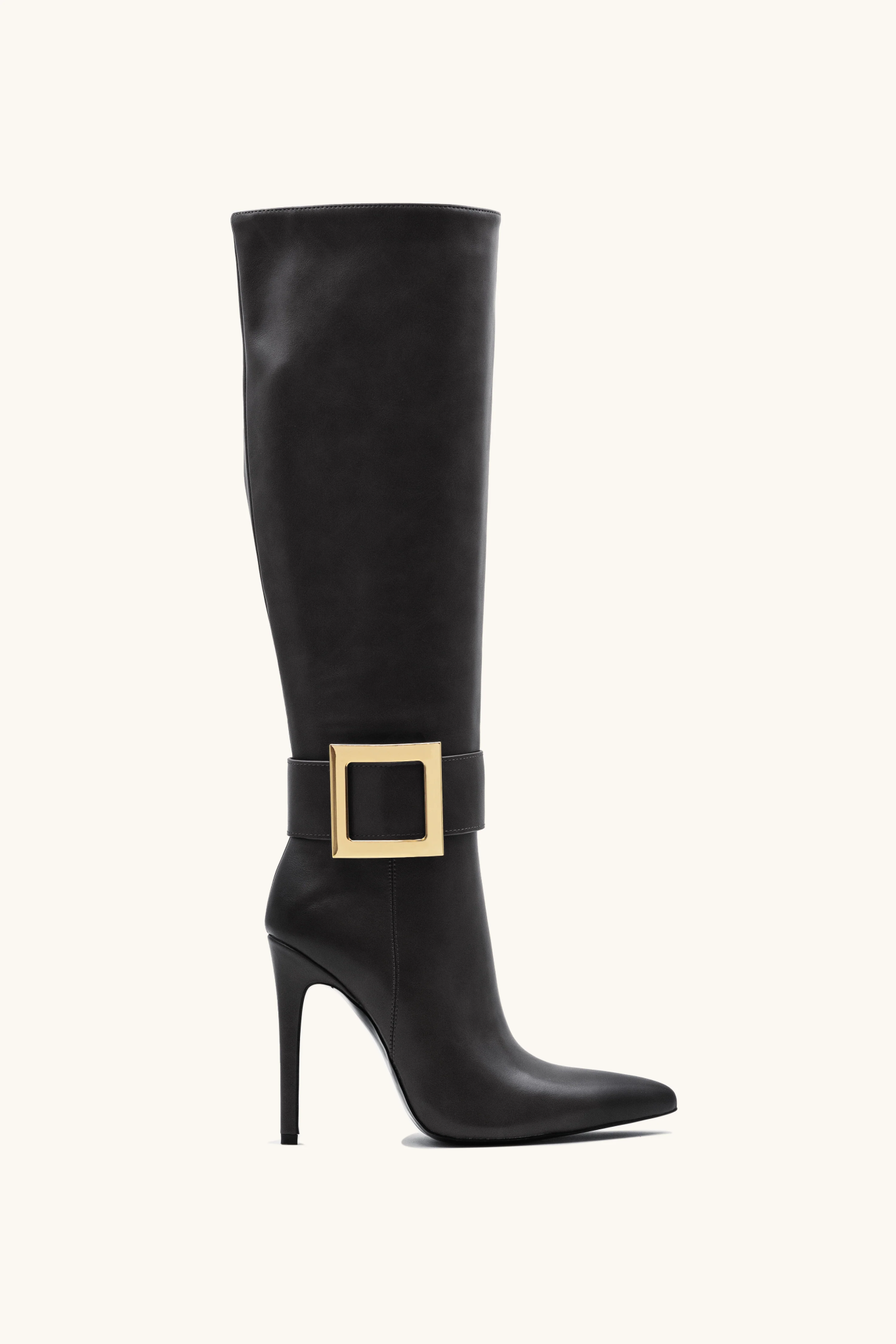Boots with gold buckles Stephan Paris