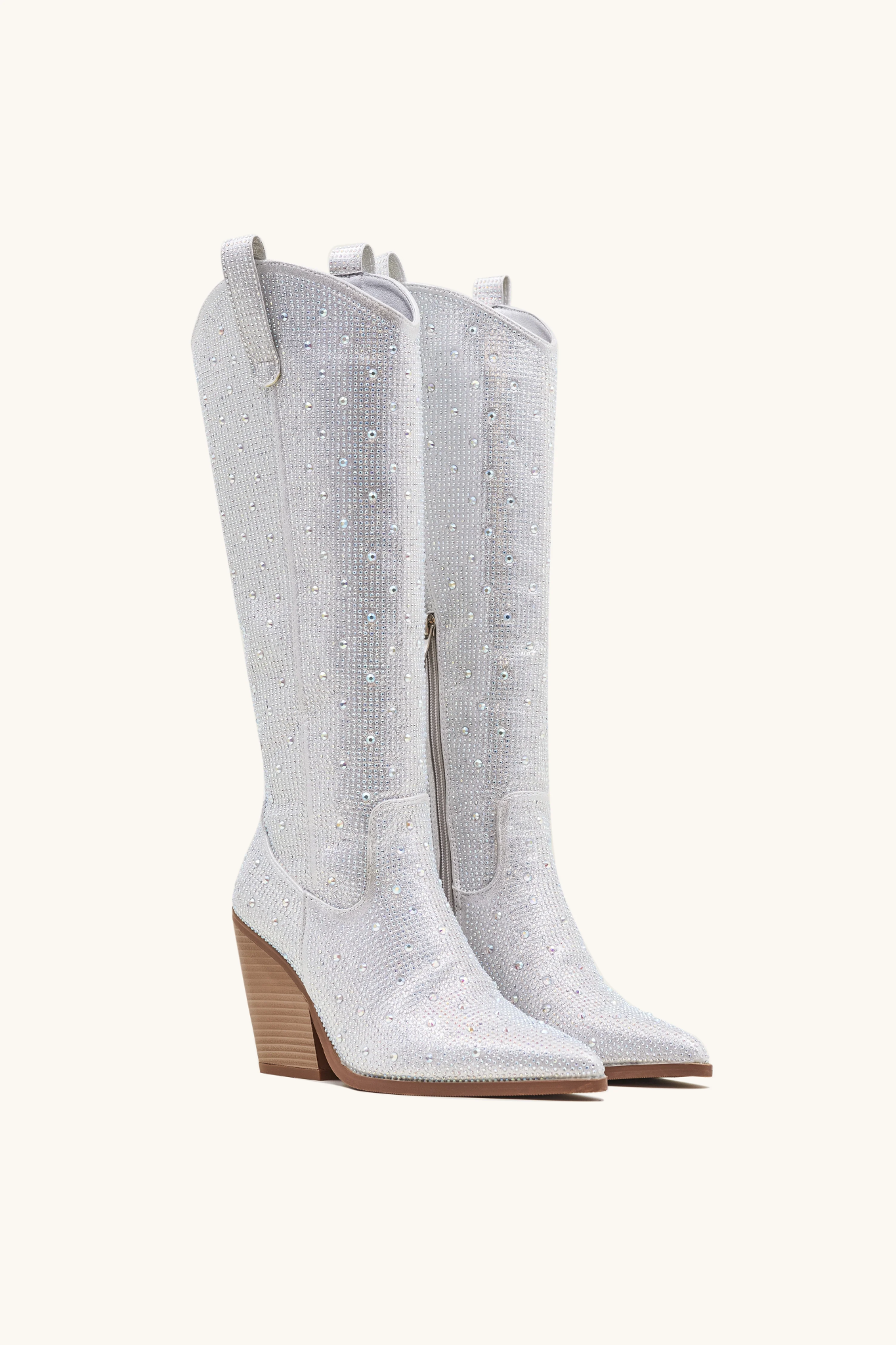 Santiags Western Silver