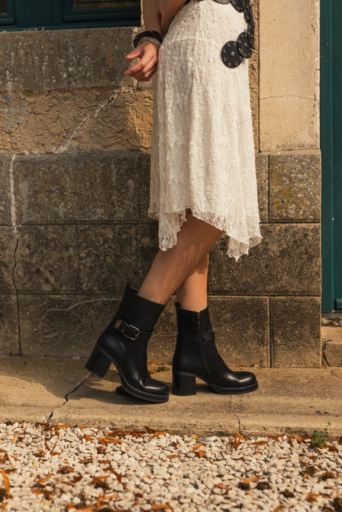 Bottines à talon noires