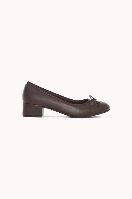 Ballerines à talons Marrons
