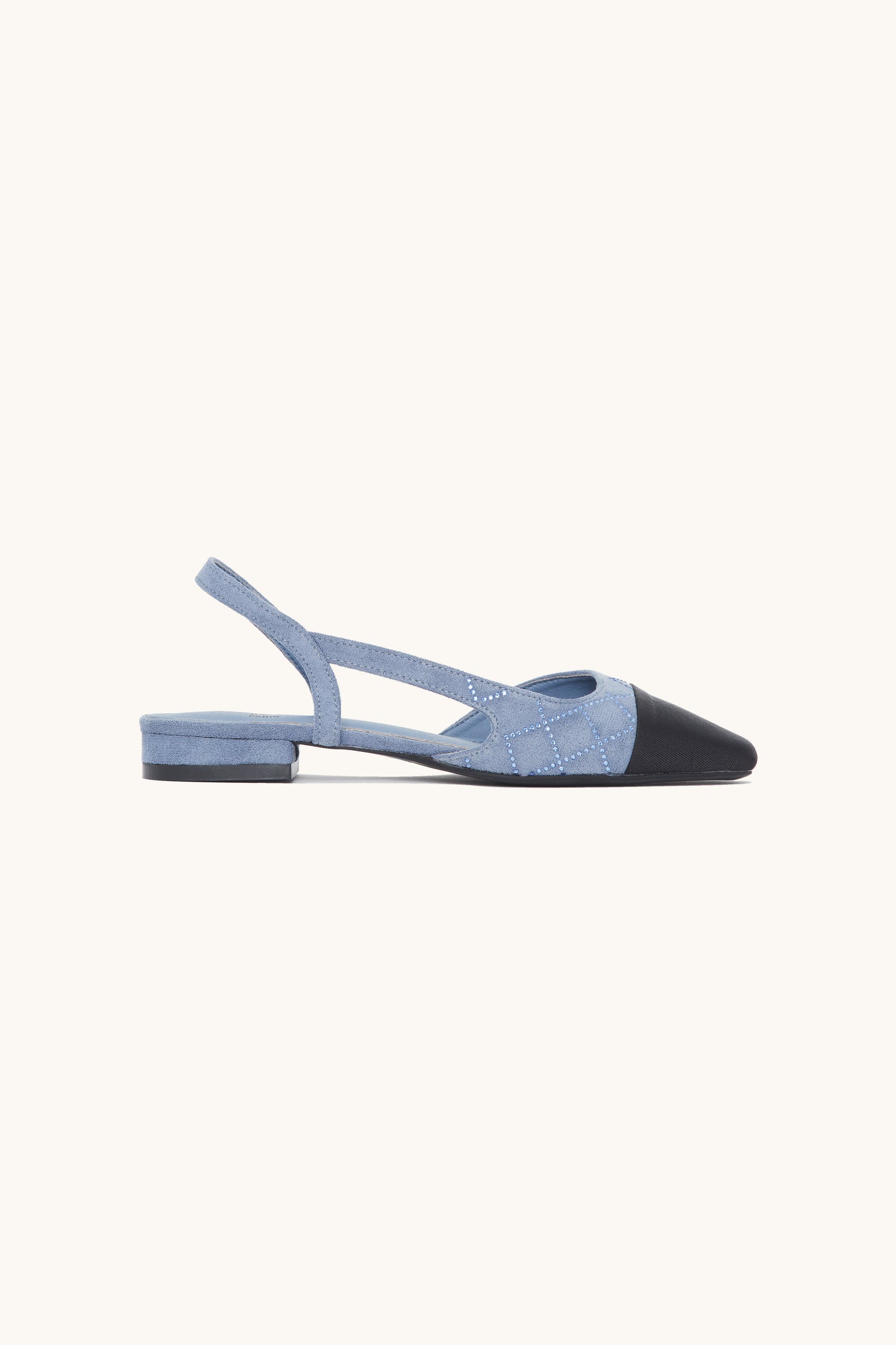 Ballerines slingback à bouts contrastés - Skye bleue