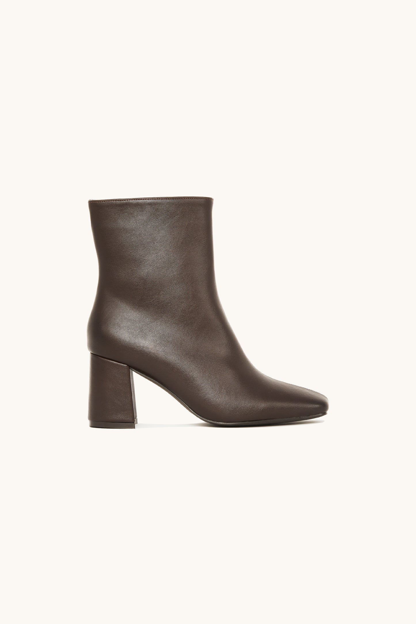 Bottines marrons à talon bloc - Betty