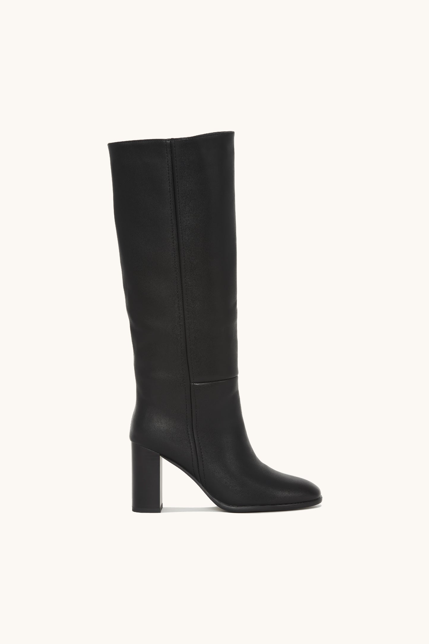 Bottes hautes noires à talon carré - Hope