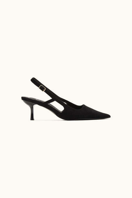 Escarpins femme en suédine noirs