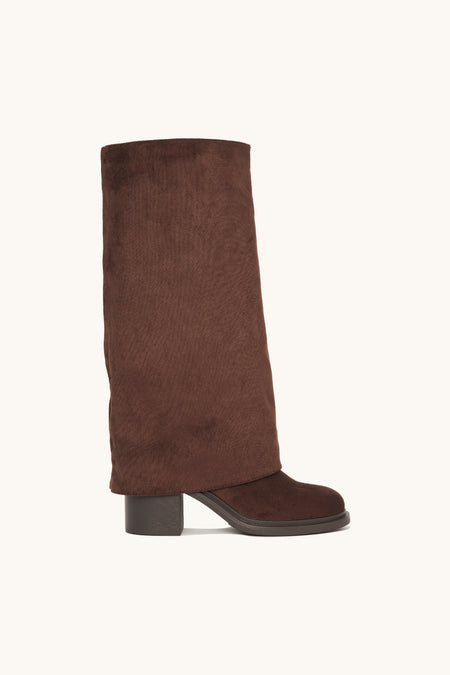 Bottes hautes marrons en suédine - Ivy