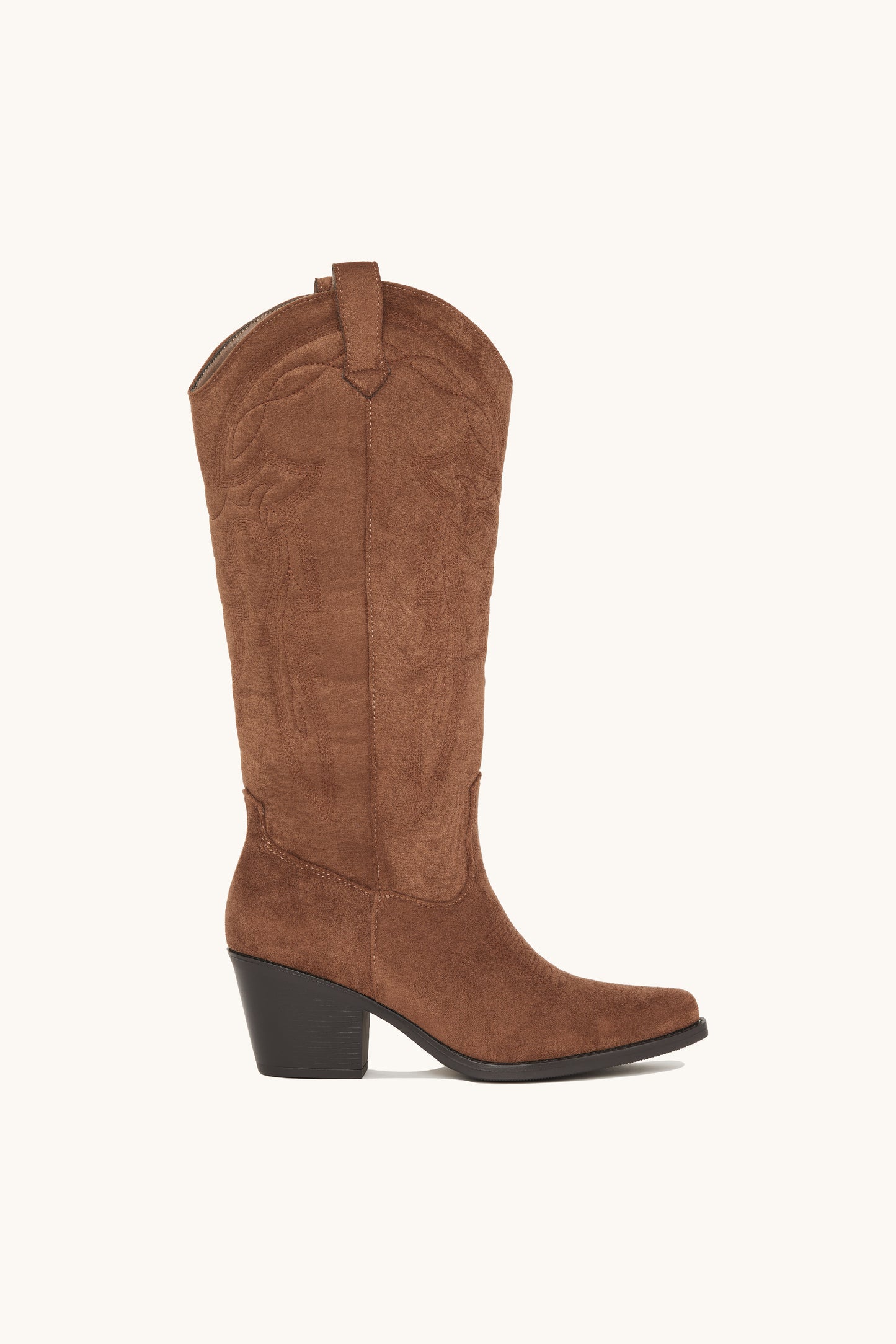 Santiags western mocha en suédine - Lucy