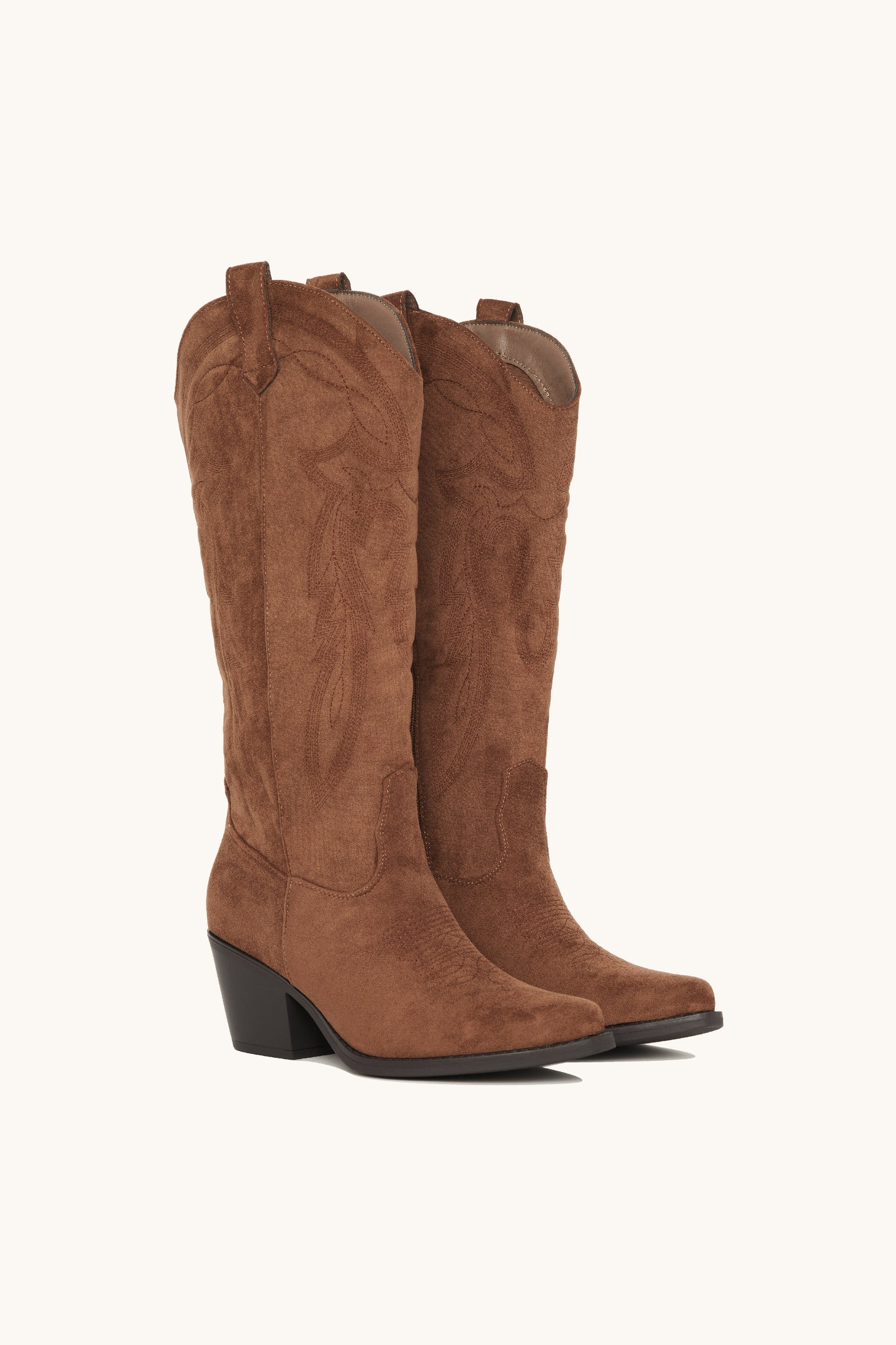 Santiags western mocha en suédine - Lucy