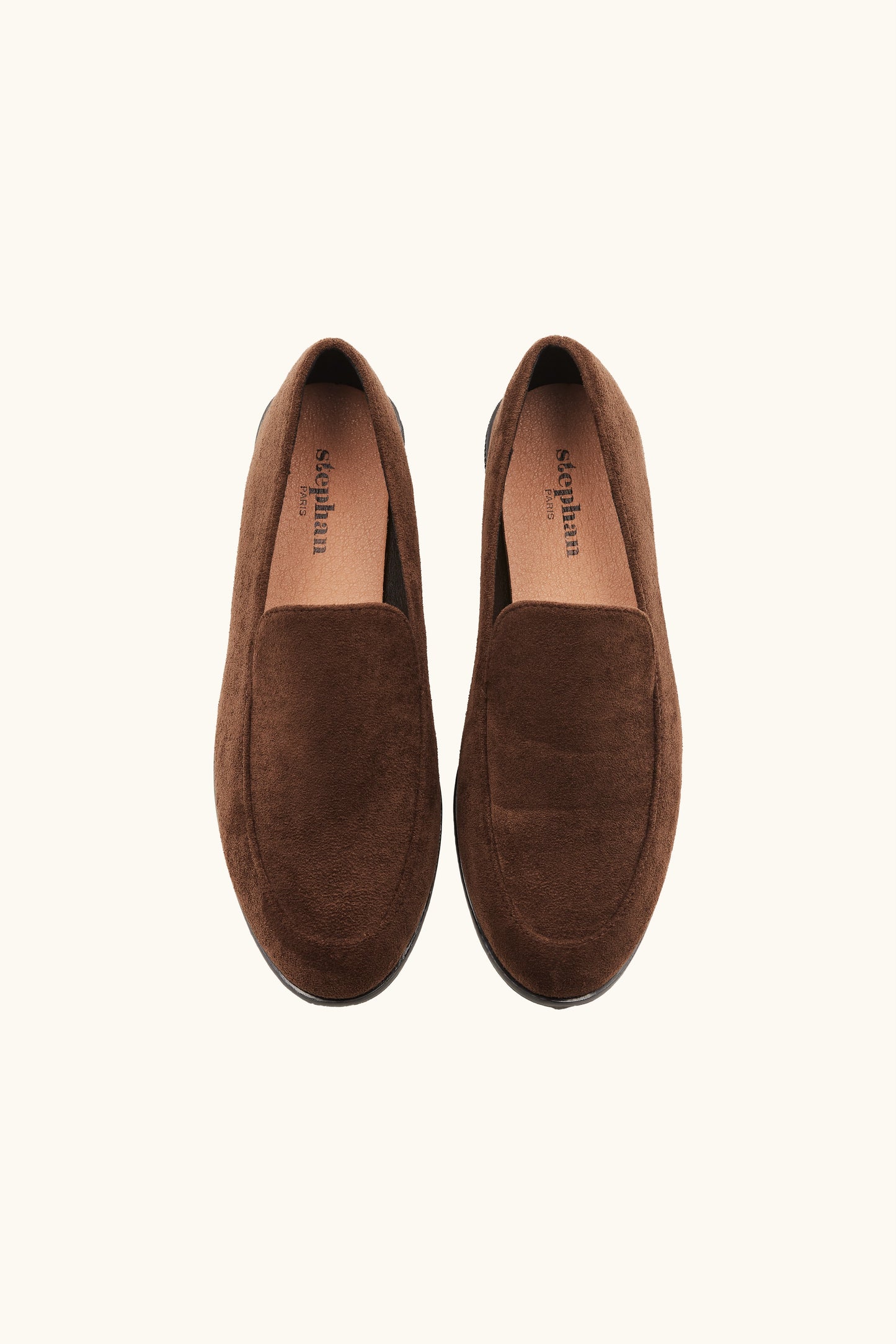 Mocassins soft en suédine marron