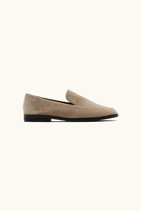 Mocassins soft en suédine khaki