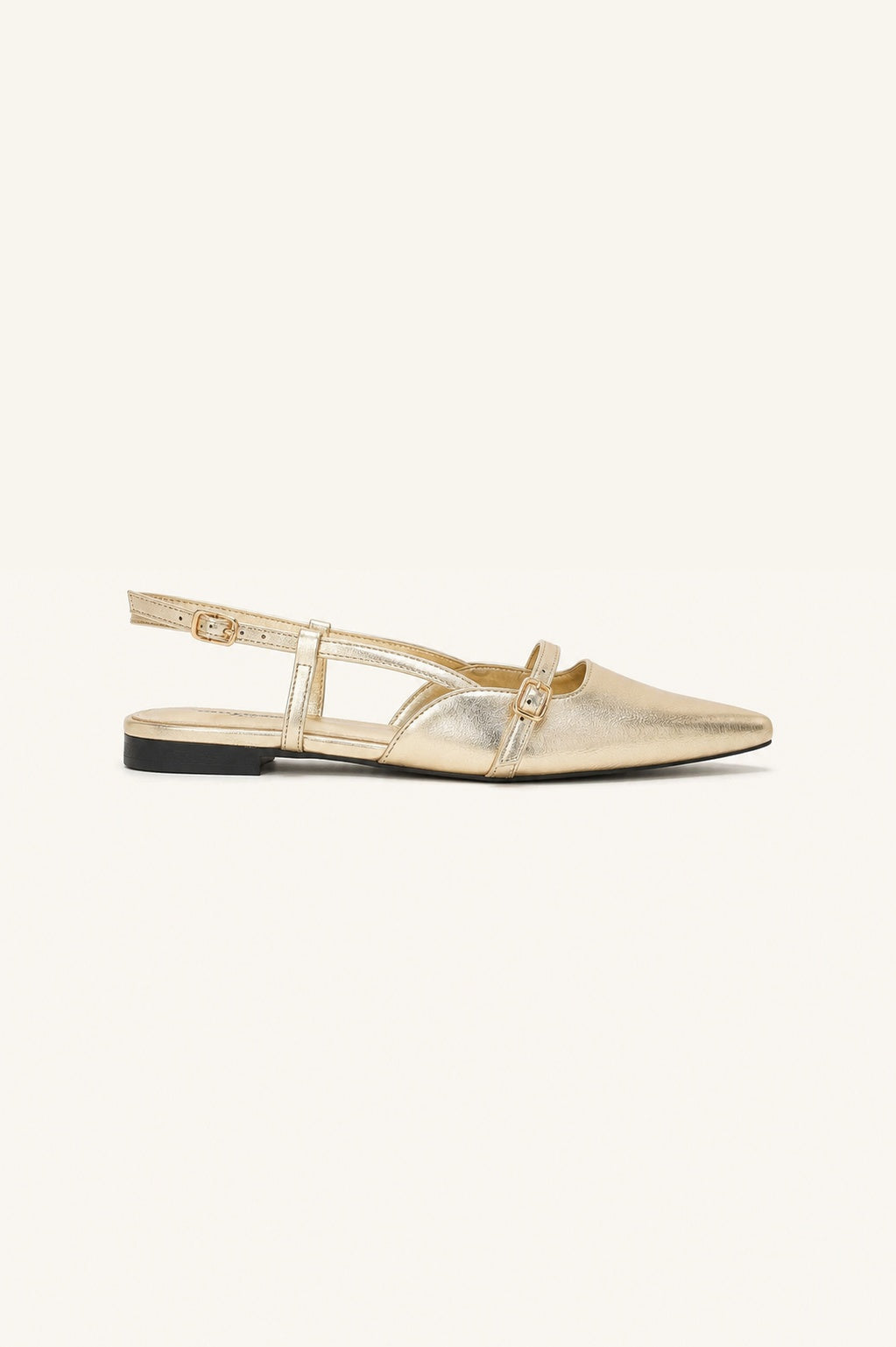 Ballerine slingback pointus à brides - Blair Gold