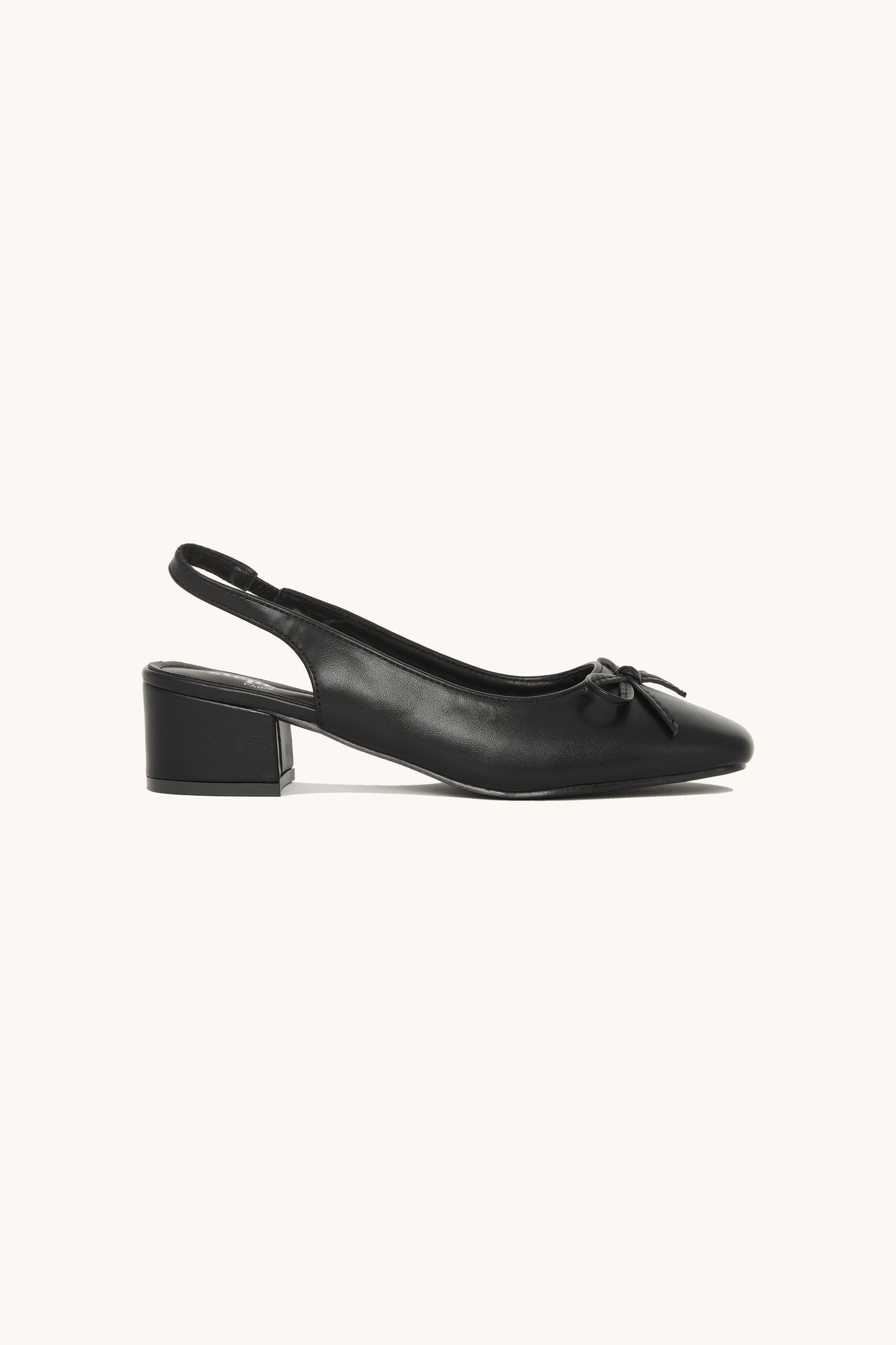 Ballerines slingback à noeud  - Stella noire