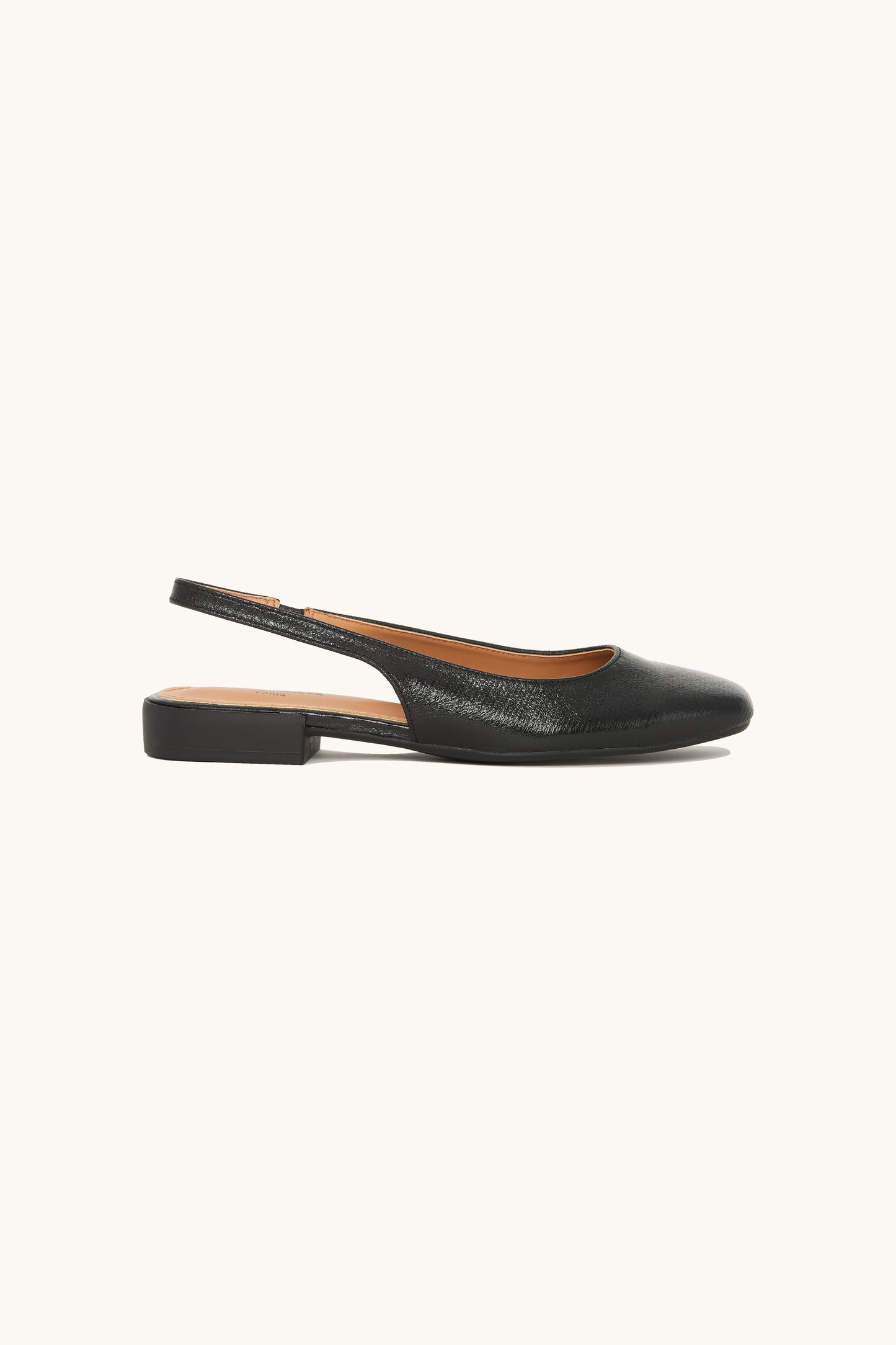 Ballerines slingback à brides arrière  - Ava noire