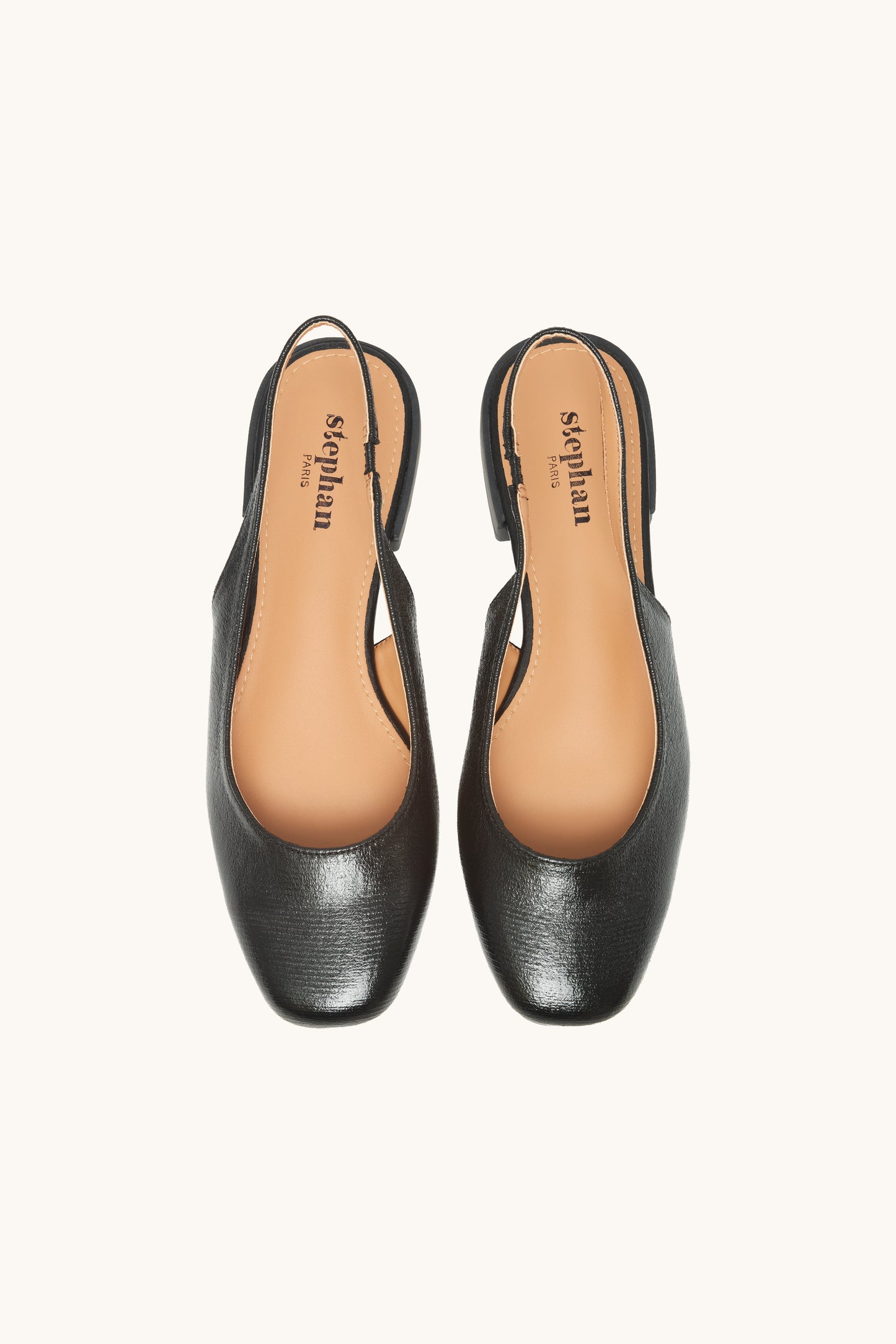 Ballerines slingback à brides arrière  - Ava noire