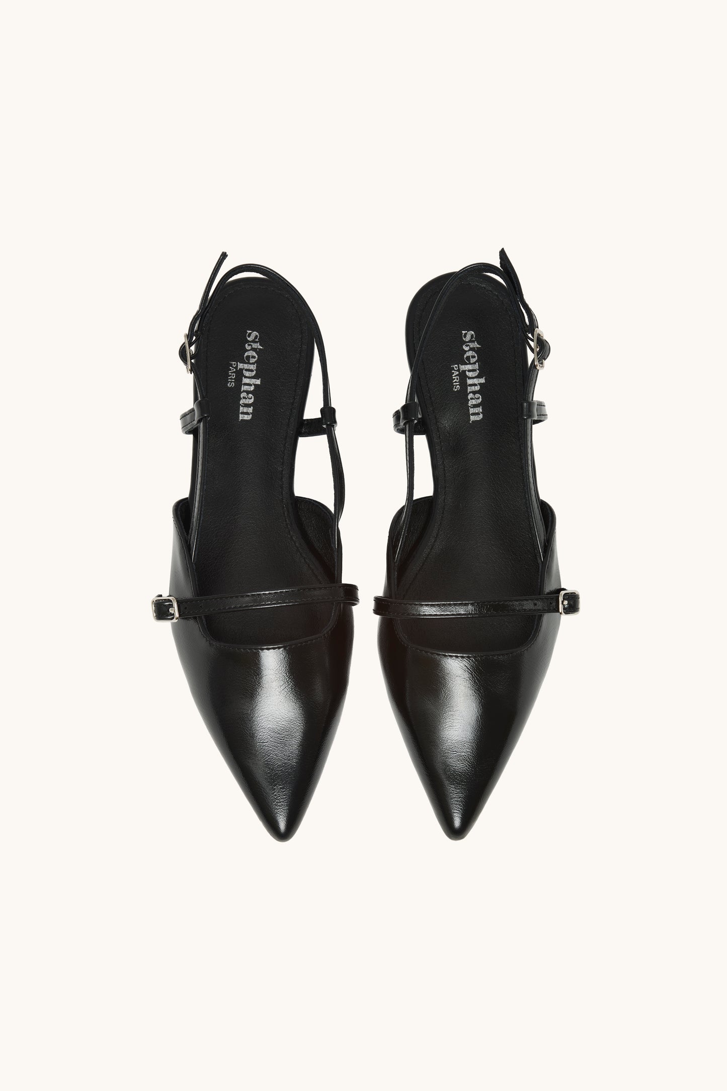 Ballerine slingback pointus à brides  Blair