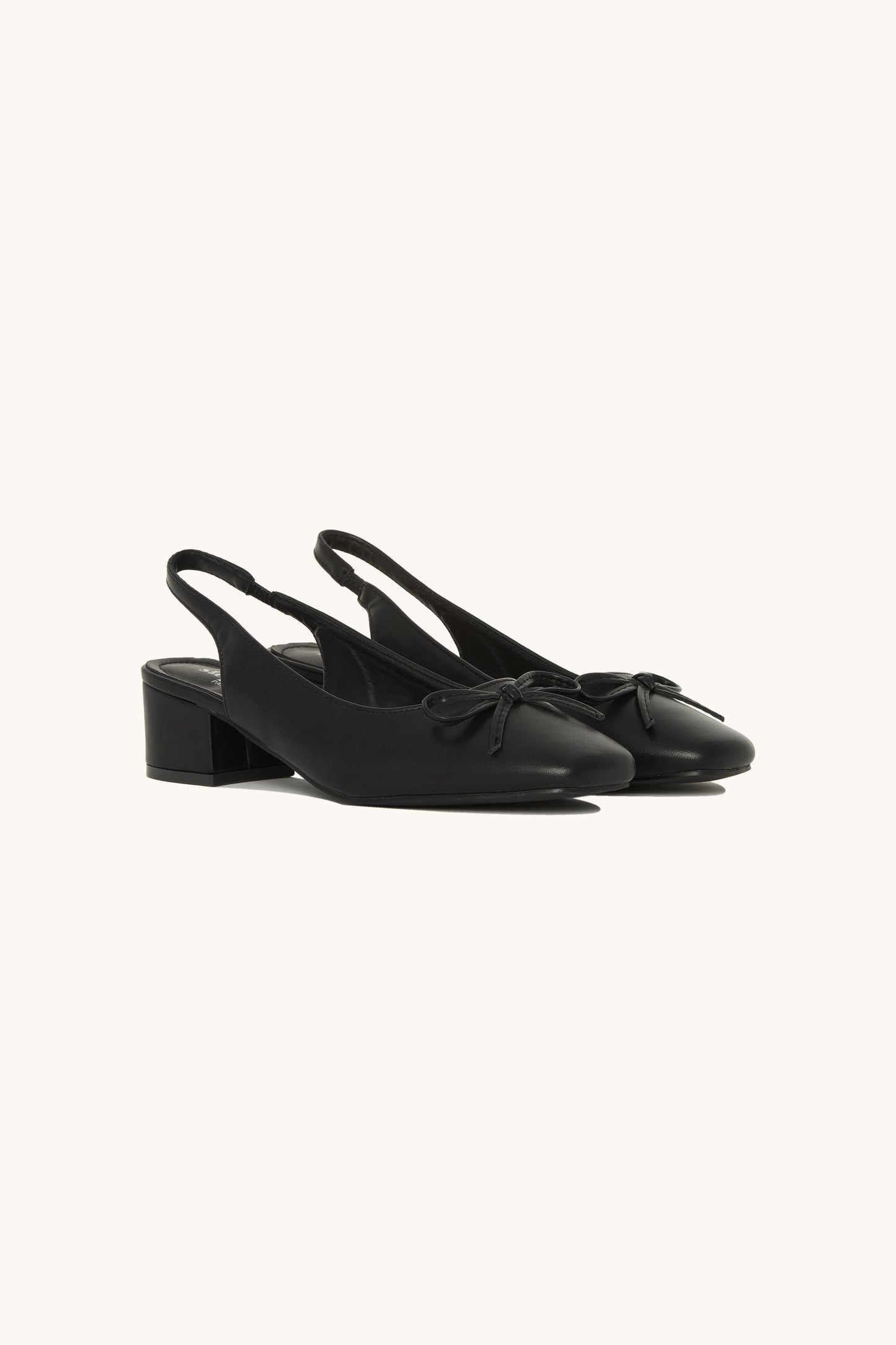 Ballerines slingback à noeud  - Stella noire