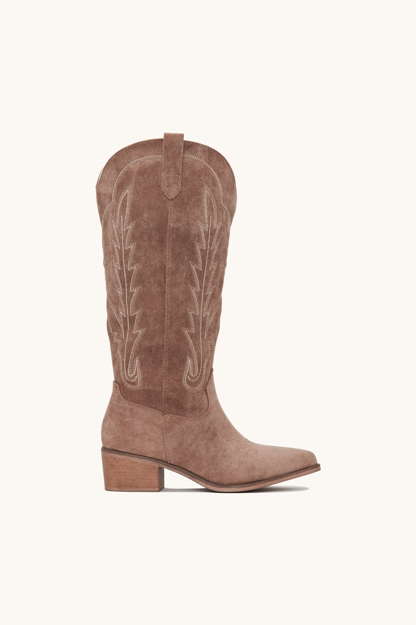 Santiags western en suède khaki