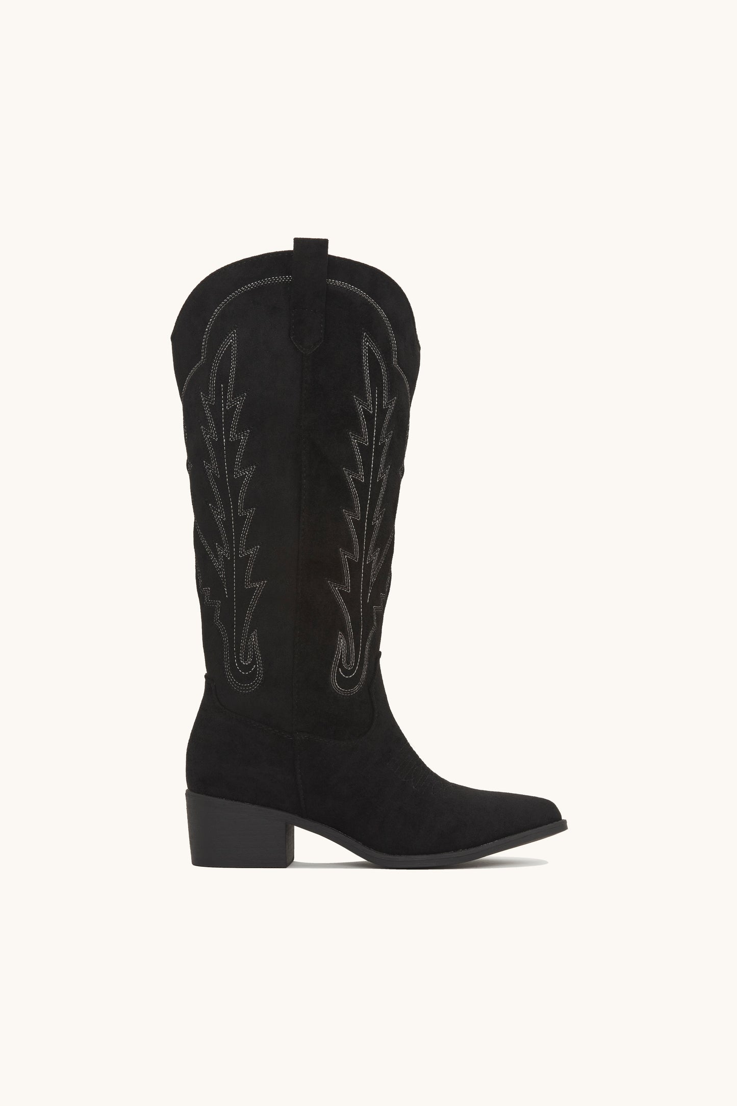 Santiags western en suède noires