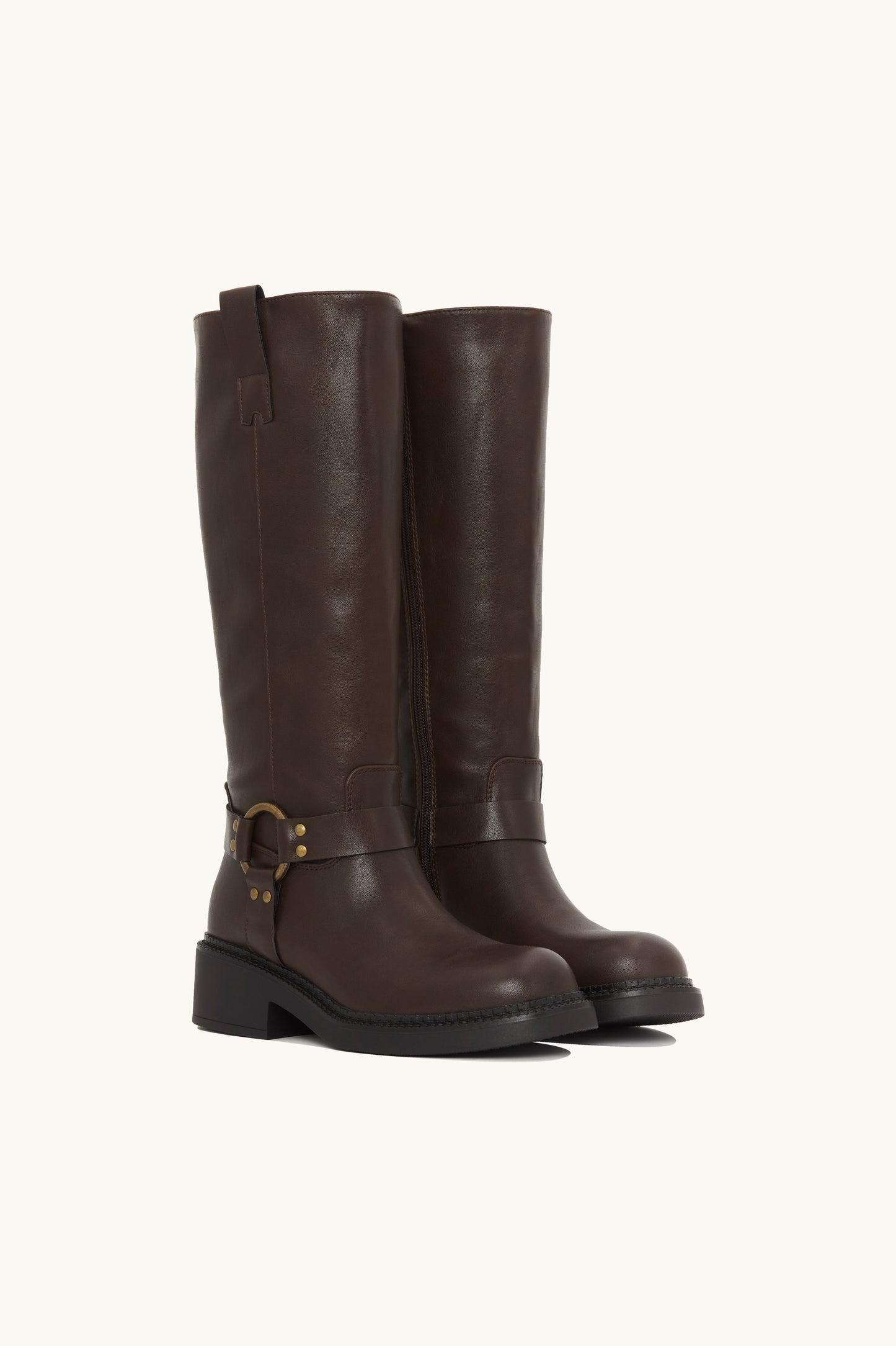 Bottes bikers marrons