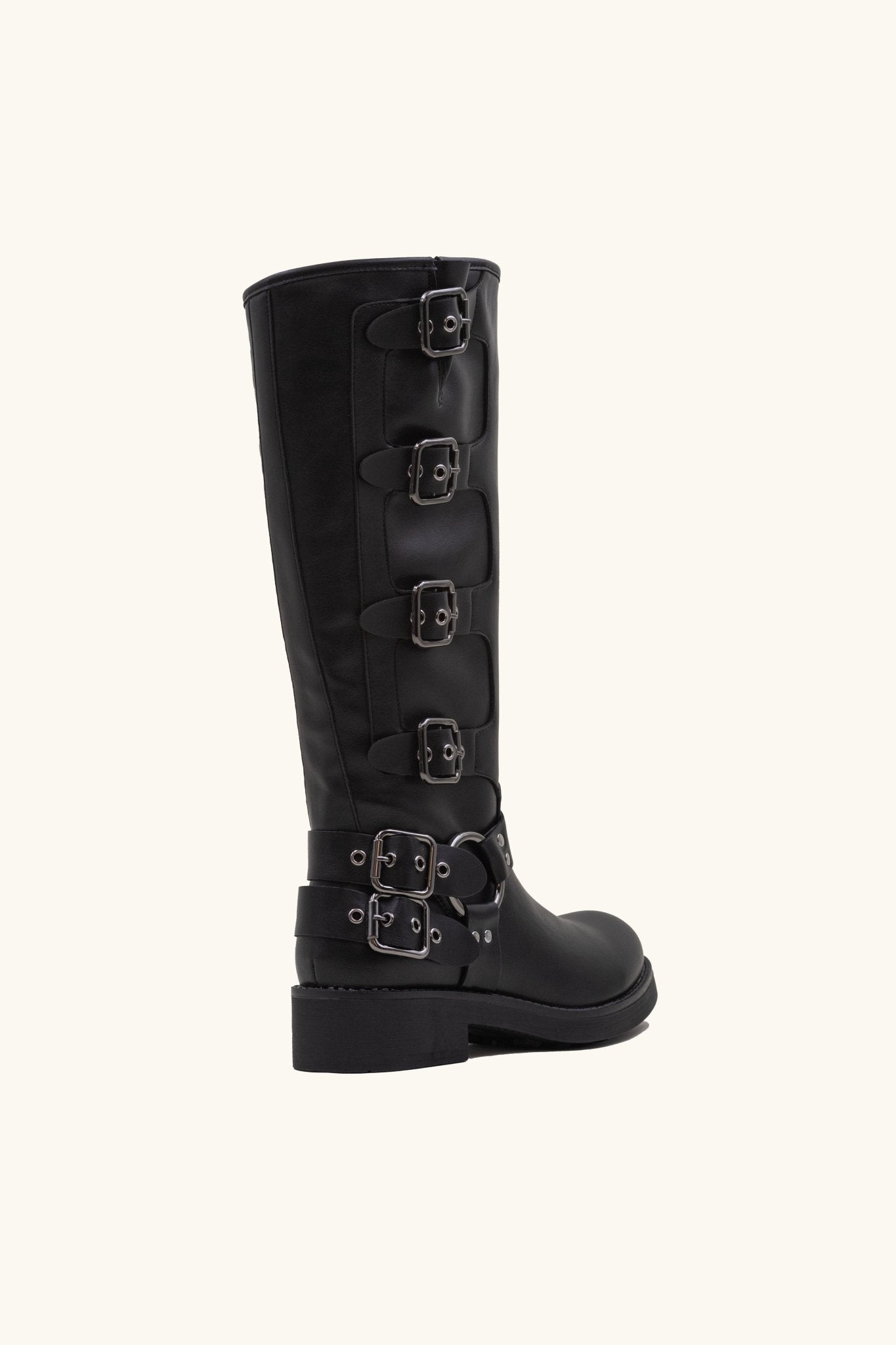 Multi-strap biker boots