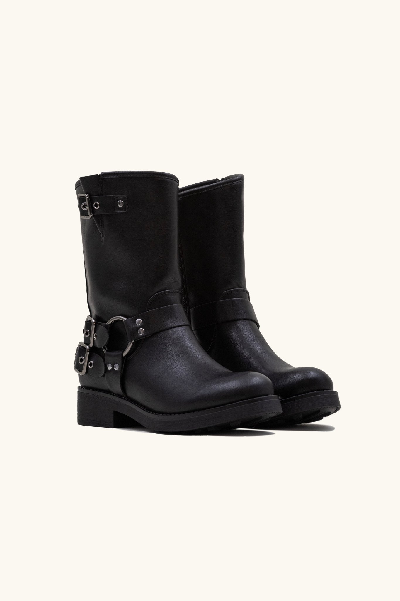 Bottines bikers sangles Stephan Paris